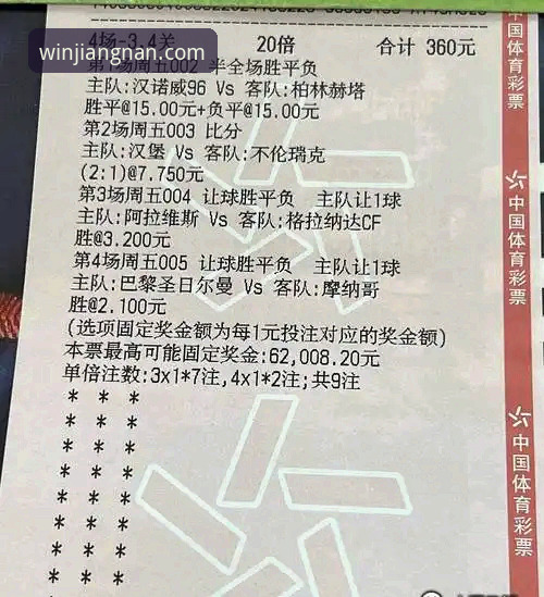 江南体育竞彩投注平台 江南体育竞彩投注平台深度分析:从入门到精通的操作指南